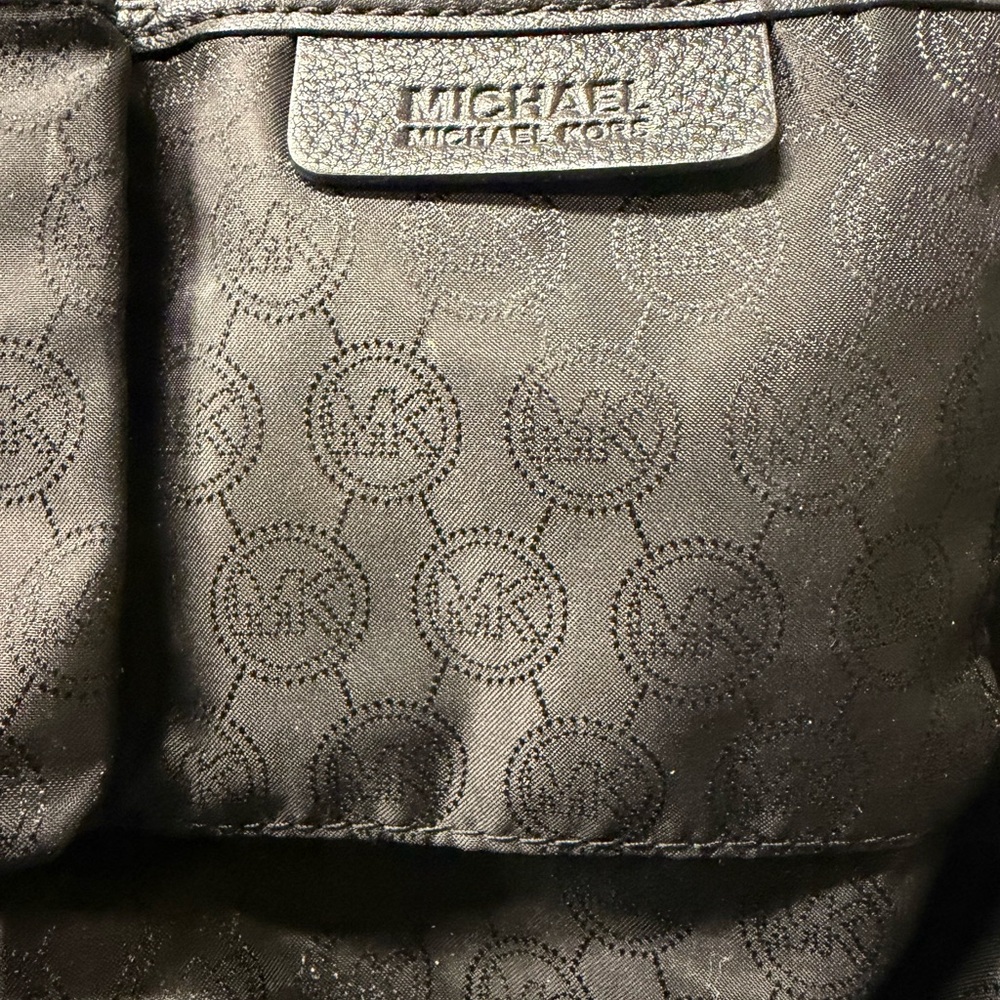 Michael Kors Black Tote with Gold Charm - Picture 11 of 12